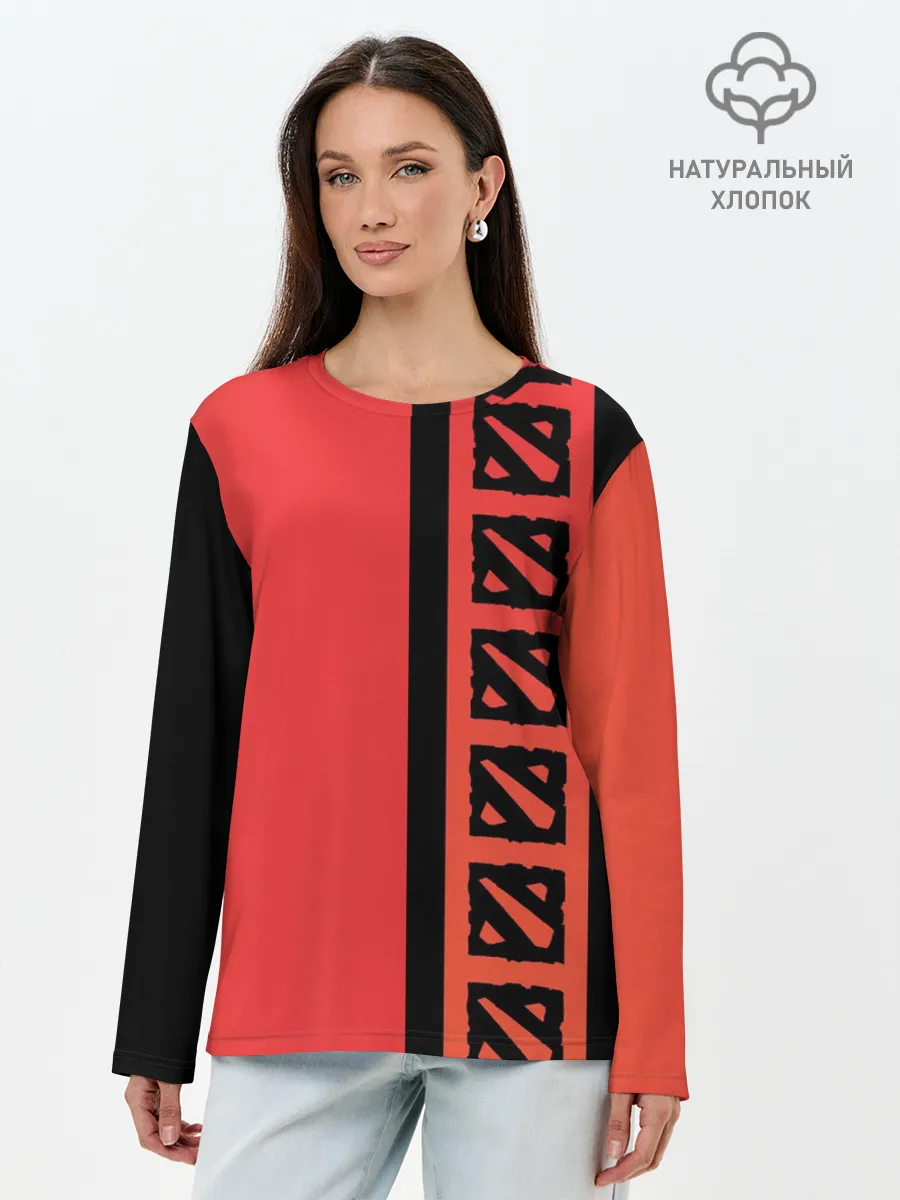 Лонгслив женский. Хлопок / Dota 2