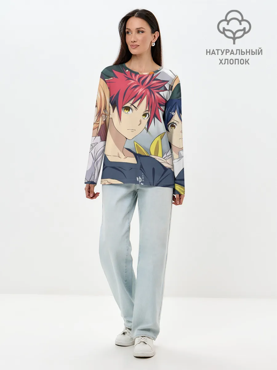 Лонгслив женский. Хлопок / Кулинарные поединки Сомы