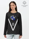 Лонгслив женский. Хлопок / BMW V8