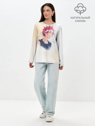 Лонгслив женский. Хлопок / Кулинарные поединки Сомы