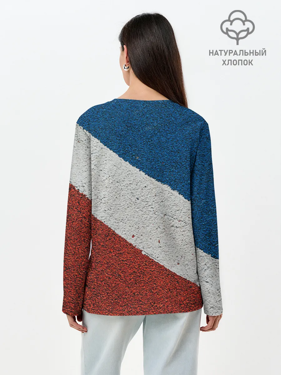 Лонгслив женский. Хлопок / ТЕННИС