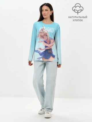 Лонгслив женский. Хлопок / Кохаку Доктор Стоун