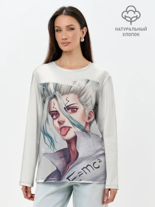 Лонгслив женский. Хлопок / Исигами Сэнку