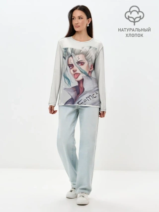 Лонгслив женский. Хлопок / Исигами Сэнку