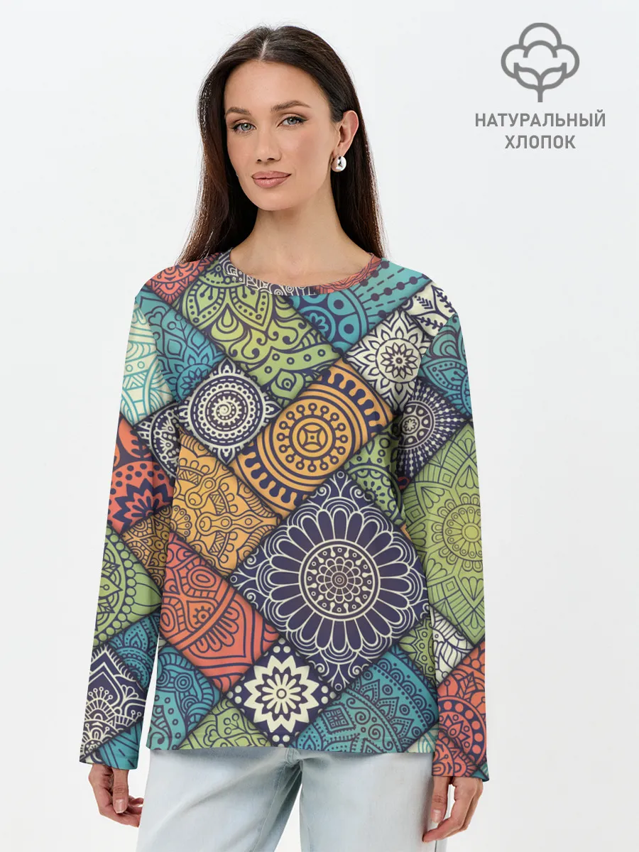 Лонгслив женский. Хлопок / ОЧЕНЬ