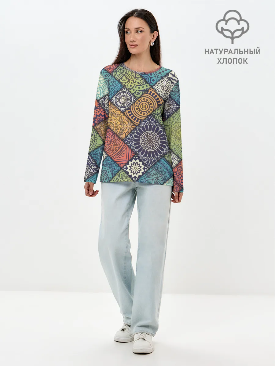 Лонгслив женский. Хлопок / ОЧЕНЬ