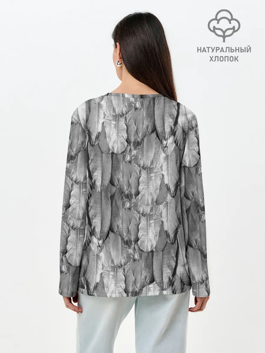 Лонгслив женский. Хлопок / White Raven