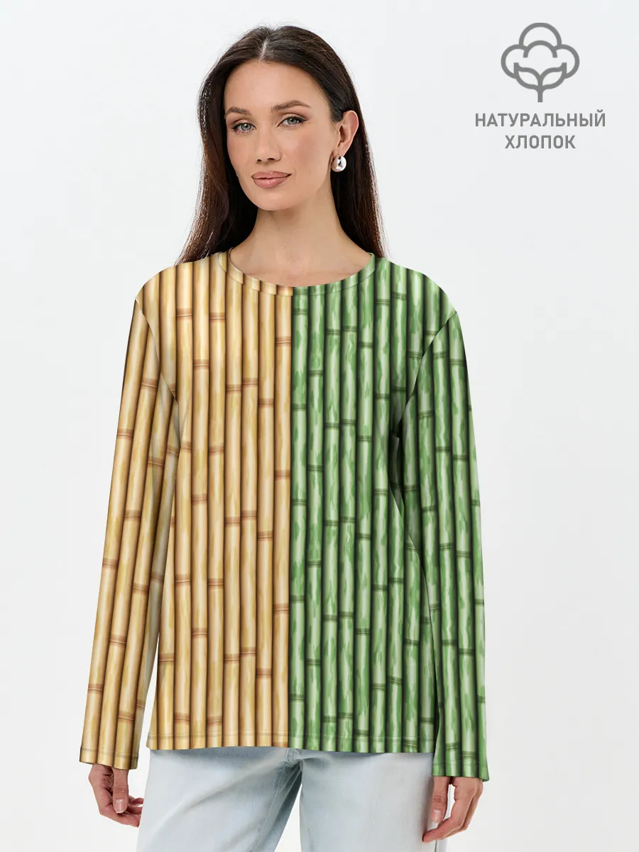 Лонгслив женский. Хлопок / Bamboo