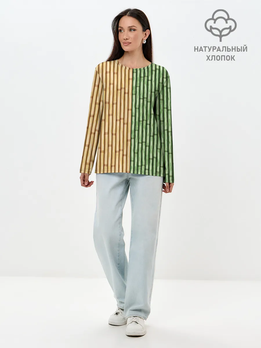 Лонгслив женский. Хлопок / Bamboo