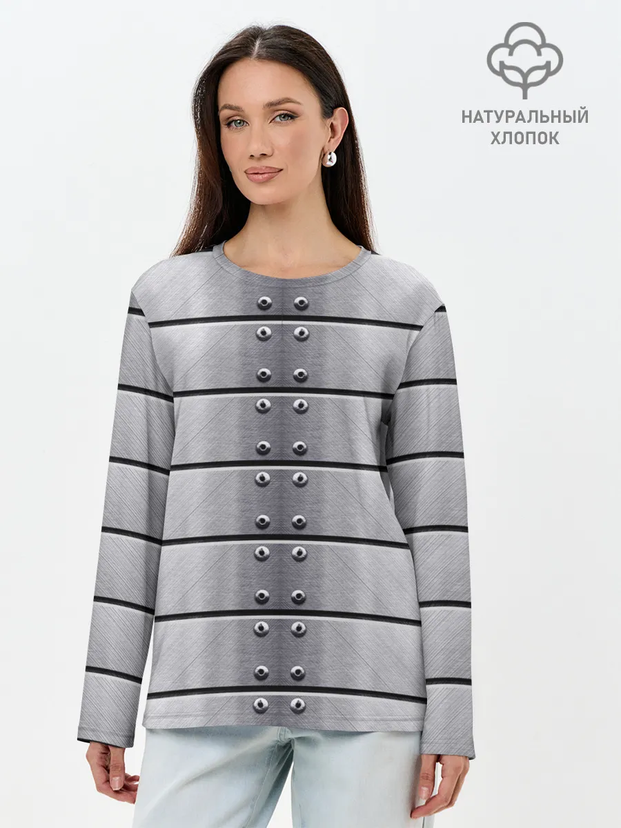 Лонгслив женский. Хлопок / Metal Armor