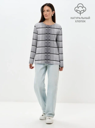 Лонгслив женский. Хлопок / Metal Armor