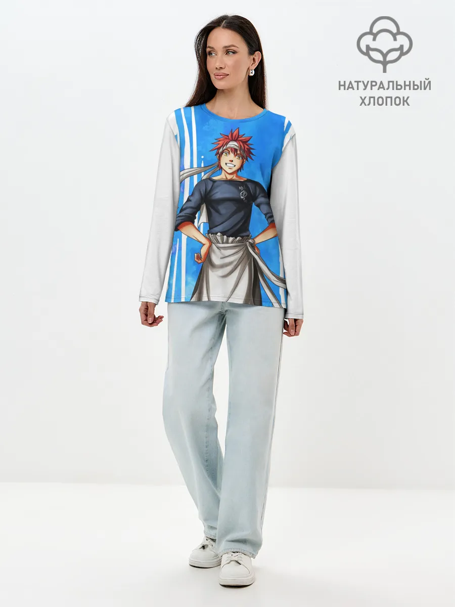 Лонгслив женский. Хлопок / Кулинарные поединки Сомы