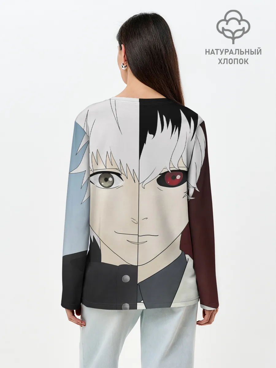 Лонгслив женский. Хлопок / Сасаки Кен