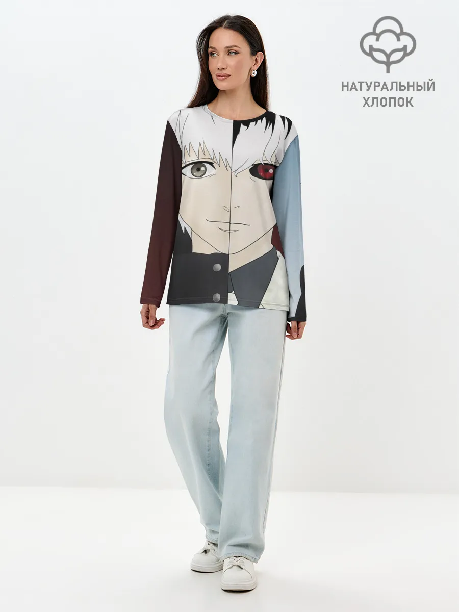 Лонгслив женский. Хлопок / Сасаки Кен