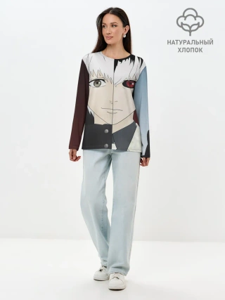 Лонгслив женский. Хлопок / Сасаки Кен