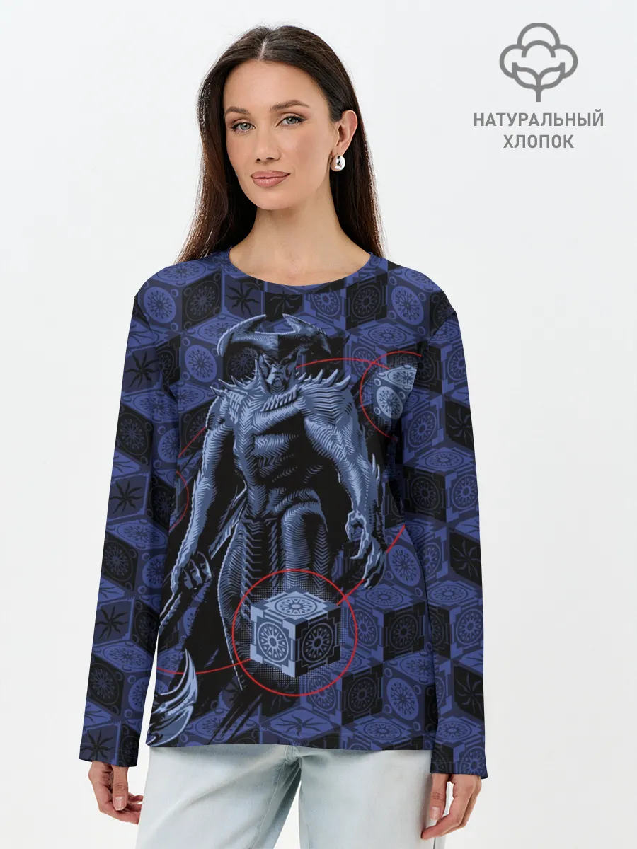 Лонгслив женский. Хлопок / Степпенвулф