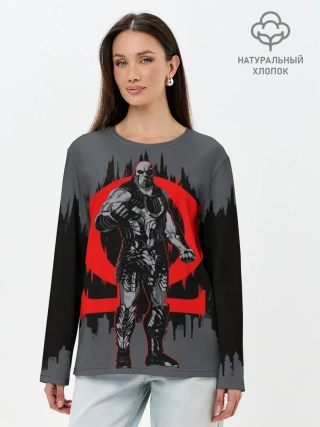 Лонгслив женский. Хлопок / Дарксайд