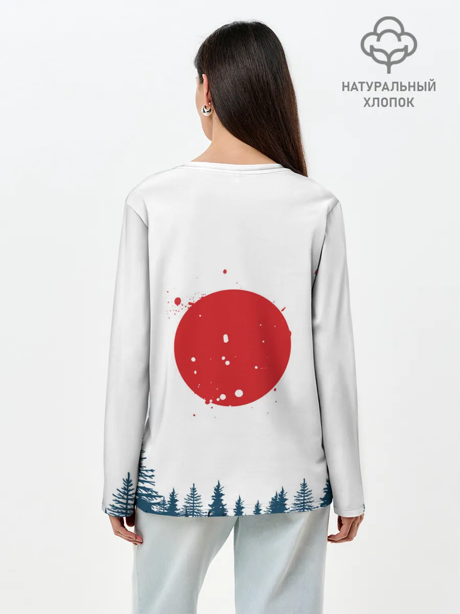 Лонгслив женский. Хлопок / God whith son