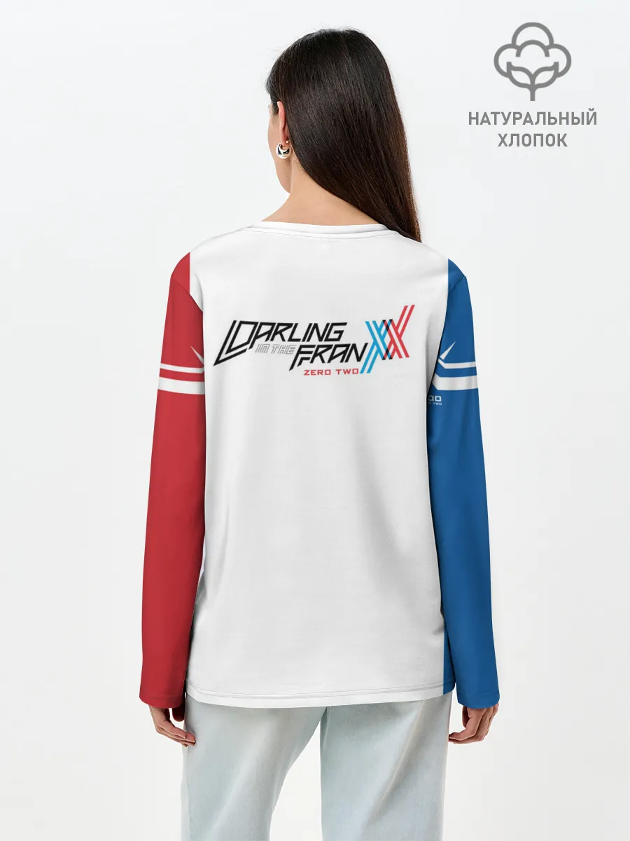 Лонгслив женский. Хлопок / Darling in the Franxx