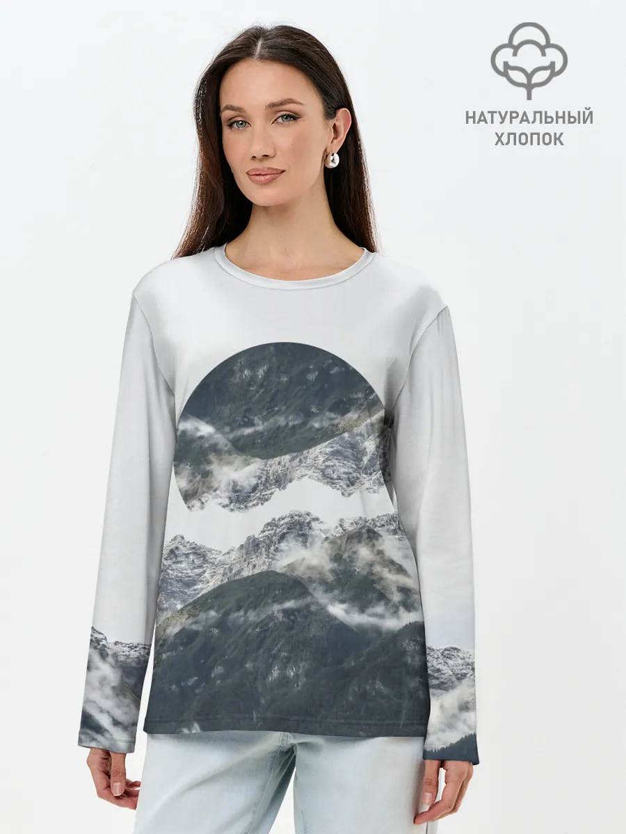 Лонгслив женский. Хлопок / Вершина Горы