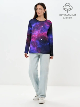 Лонгслив женский. Хлопок / Distant space