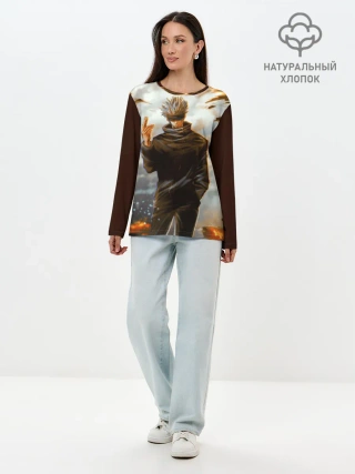 Лонгслив женский. Хлопок / Магическая битва