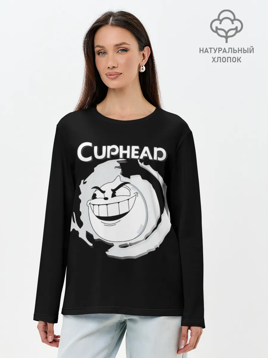 Лонгслив женский. Хлопок / босс caphead