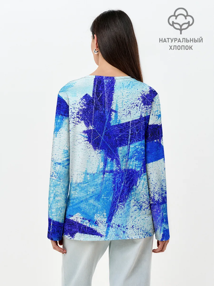 Лонгслив женский. Хлопок / ФЛЕКС