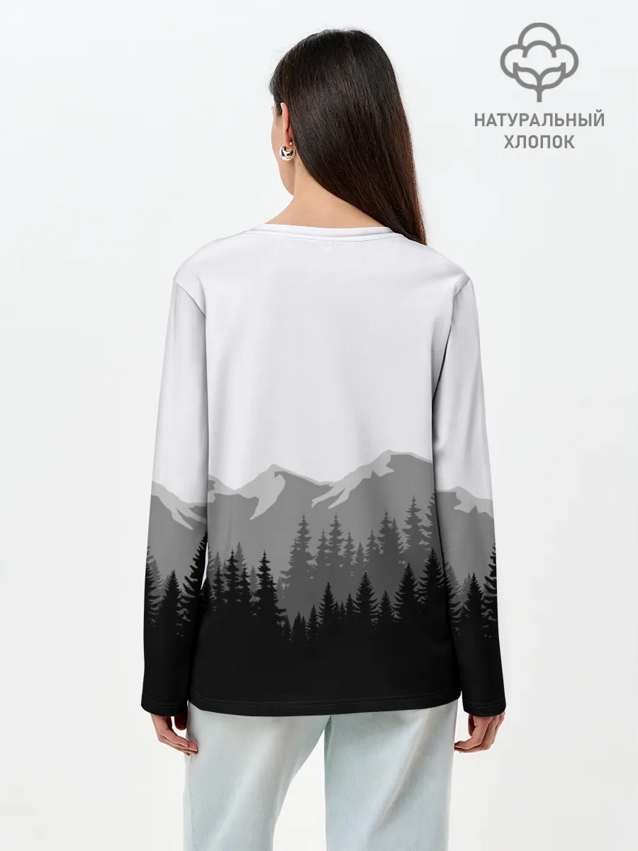 Лонгслив женский. Хлопок / SIREN HEAD | DARK FOREST