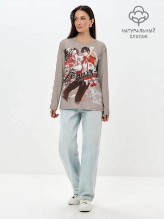 Лонгслив женский. Хлопок / Аватар короля Е Сю