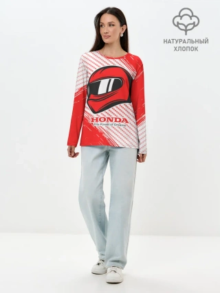 Лонгслив женский. Хлопок / Honda - Strokes
