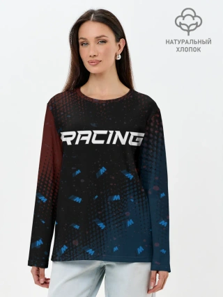 Лонгслив женский. Хлопок / BMW - Halftone