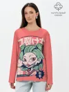 Лонгслив женский. Хлопок / Anime Kuchisake Onna Yokai