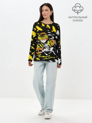 Лонгслив женский. Хлопок / ЗЕНИЦУ АГАЦУМА