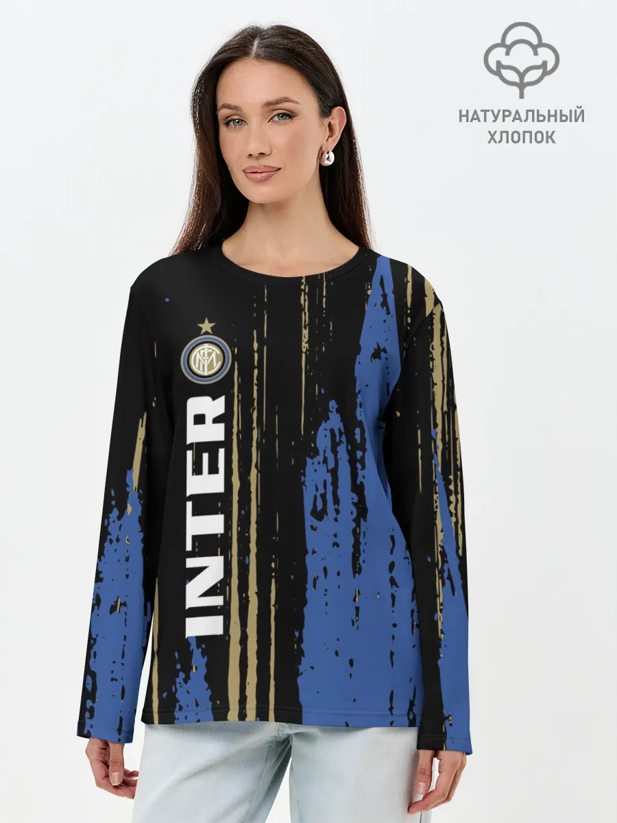 Лонгслив женский. Хлопок / INTER.