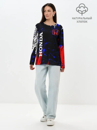 Лонгслив женский. Хлопок / HONDA.