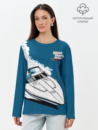 Лонгслив женский. Хлопок / Tommy on board