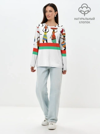 Лонгслив женский. Хлопок / Девушки