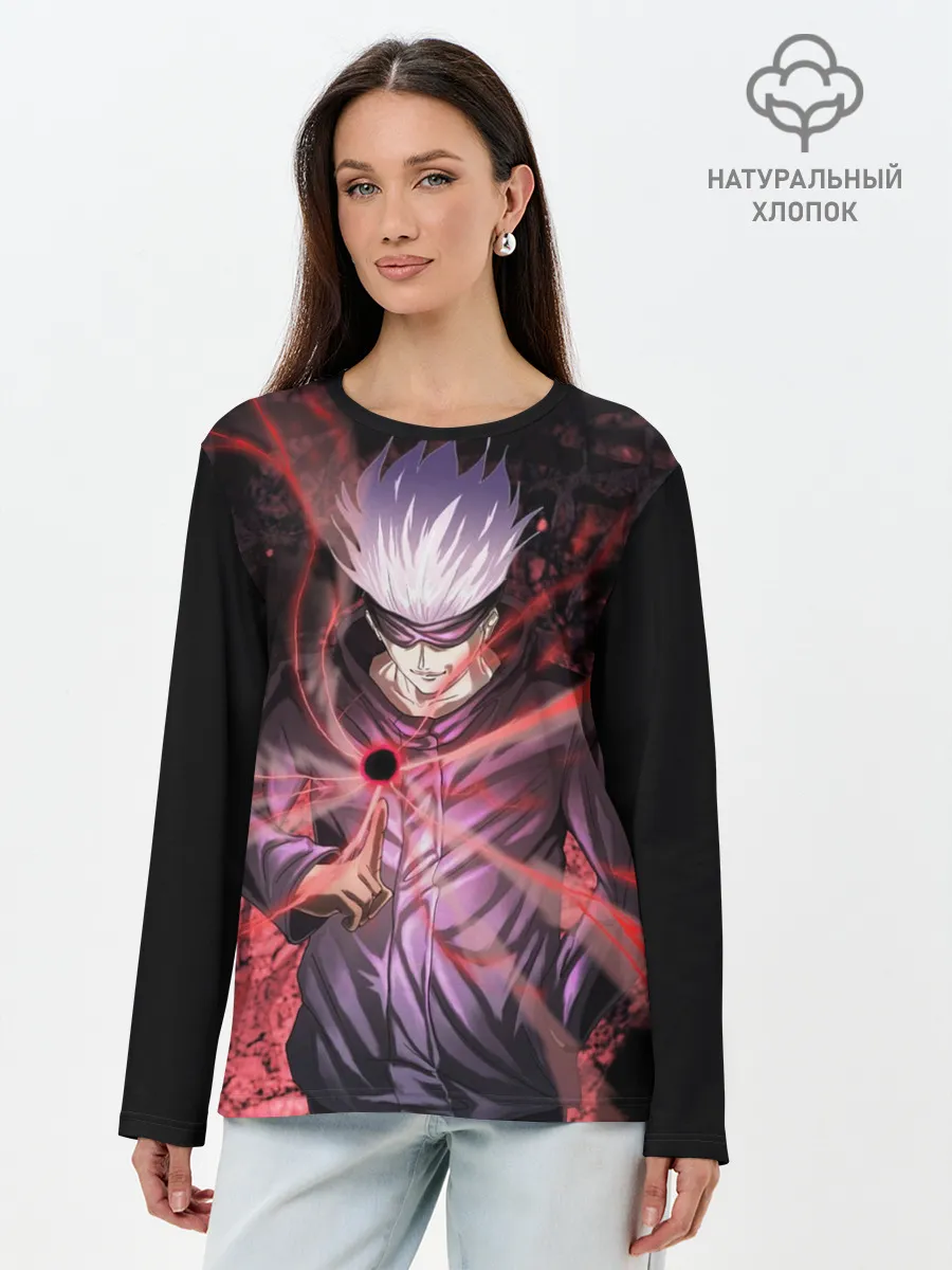 Лонгслив женский. Хлопок / Магическая битва