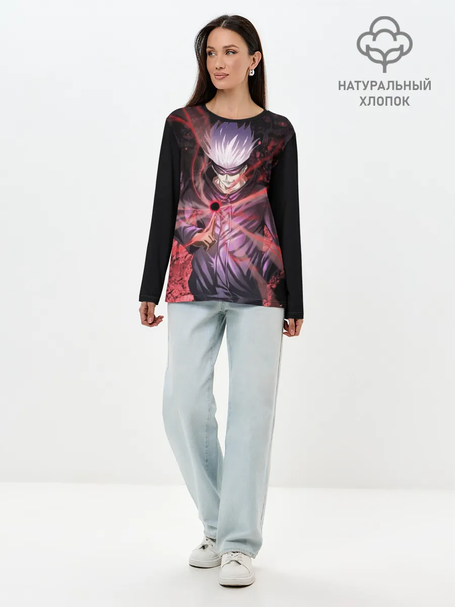Лонгслив женский. Хлопок / Магическая битва