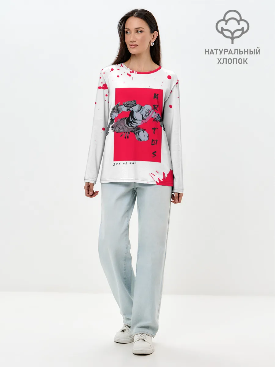 Лонгслив женский. Хлопок / Young Kratos