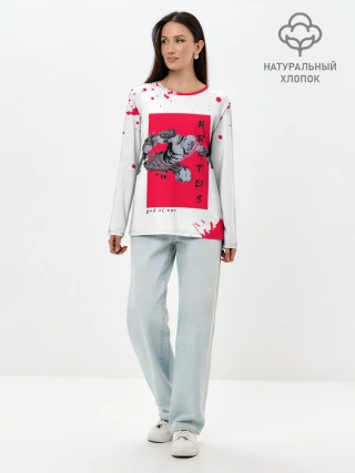 Лонгслив женский. Хлопок / Young Kratos