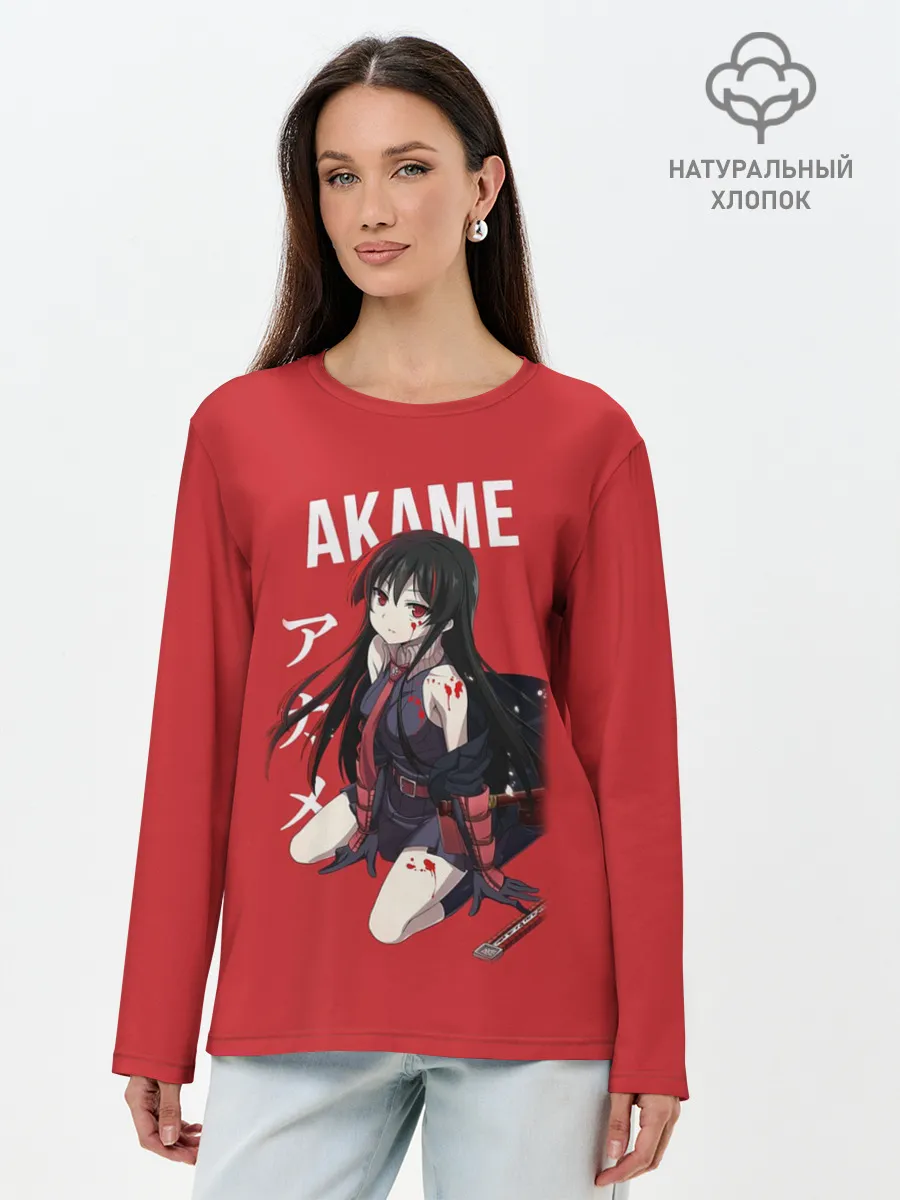 Лонгслив женский. Хлопок / Убийца Акамэ! | Akame ga Kill!
