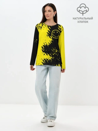 Лонгслив женский. Хлопок / NIRVANA.