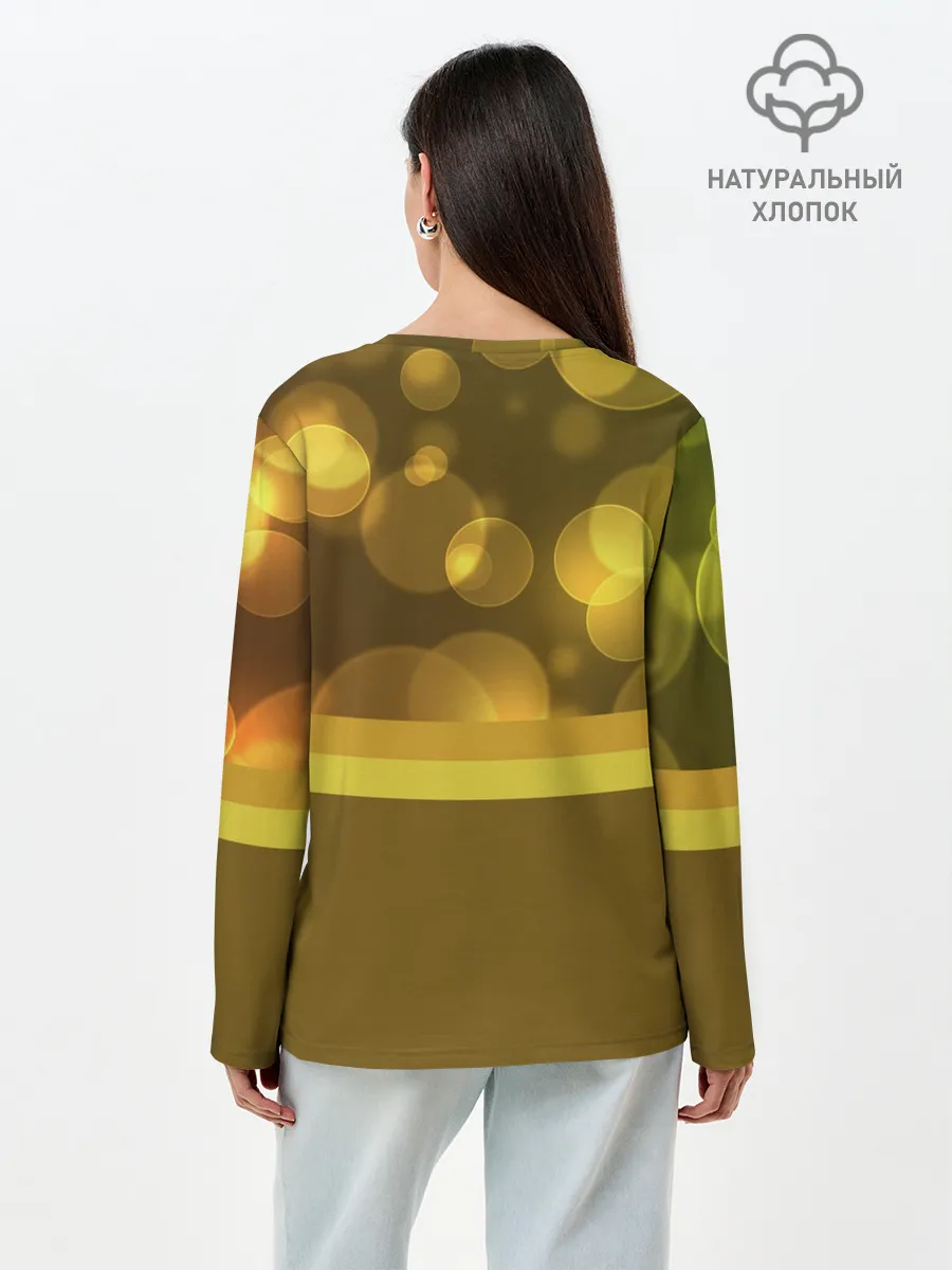 Лонгслив женский. Хлопок / Блики