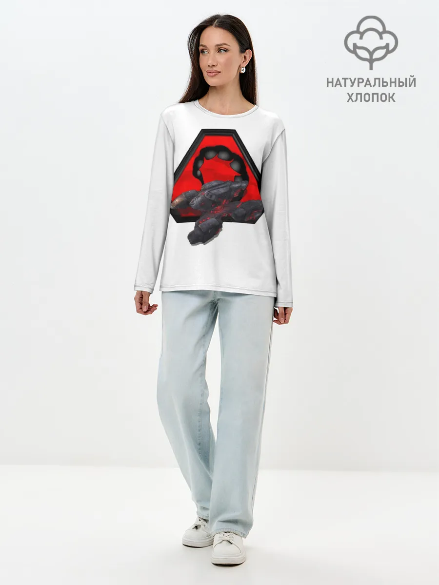 Лонгслив женский. Хлопок / Command&Conquer