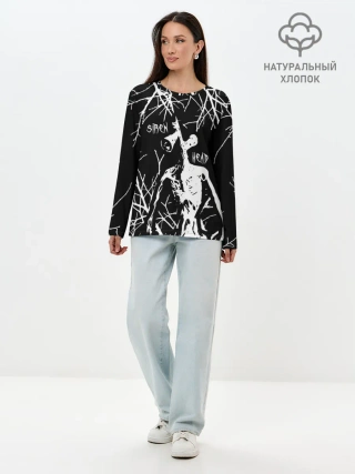 Лонгслив женский. Хлопок / Сайрен Хэд