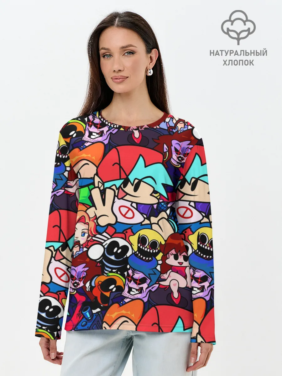 Лонгслив женский. Хлопок / Friday Night Funkin