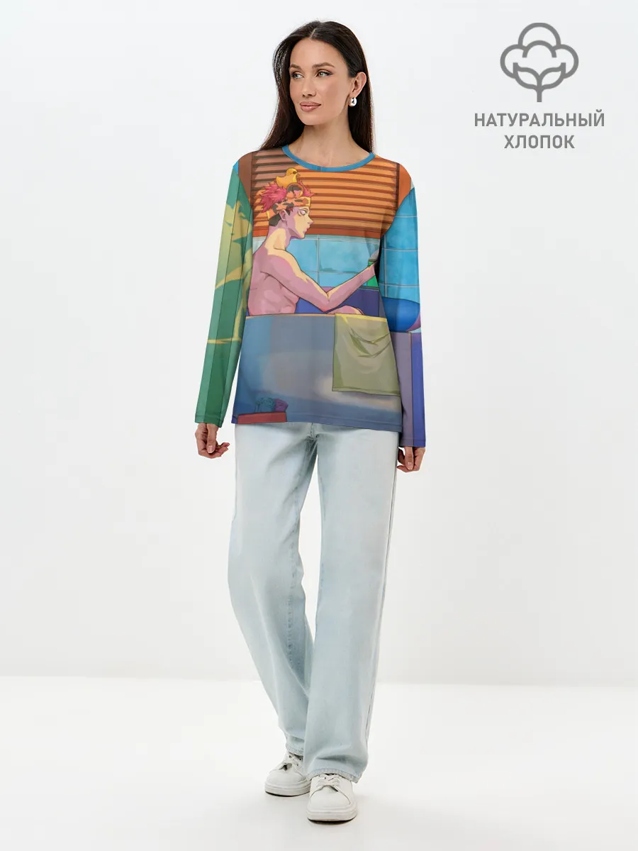 Лонгслив женский. Хлопок / Магическая Битва