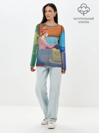 Лонгслив женский. Хлопок / Магическая Битва